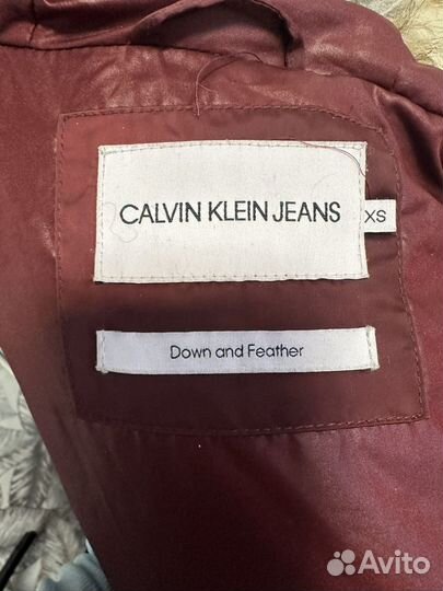 Пуховик женский зимний calvin klein