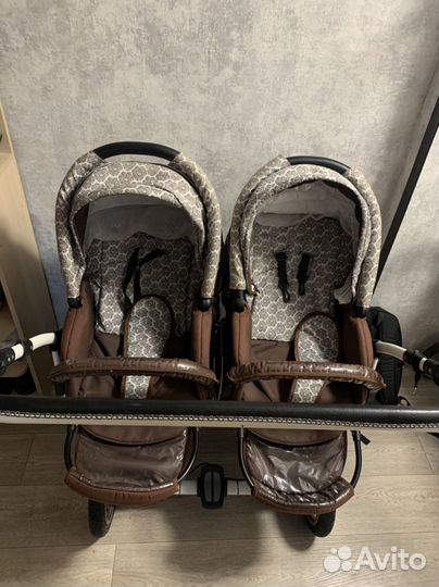 Коляска для двойни indigo 0+