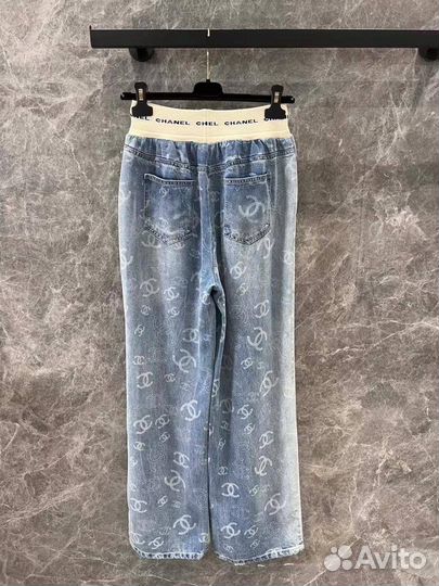 Джинсы женские широкие chanel