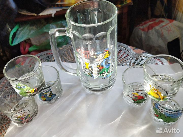 Кружка пивная и стаканчики