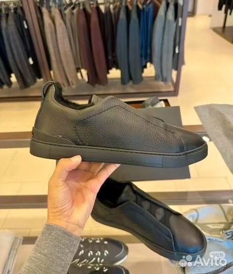 Мужские Макасины на меху Zegna