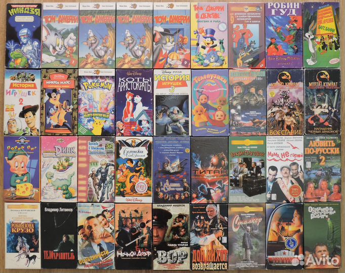 Видеокассеты VHS Боевики Ужасы Мультфильмы 3