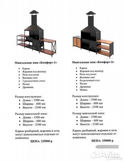 Мангальная зона Комфорт-6