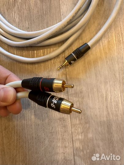 Кабель Mini Jack на 2 RCA Supra Biline MP-2RCA 4m