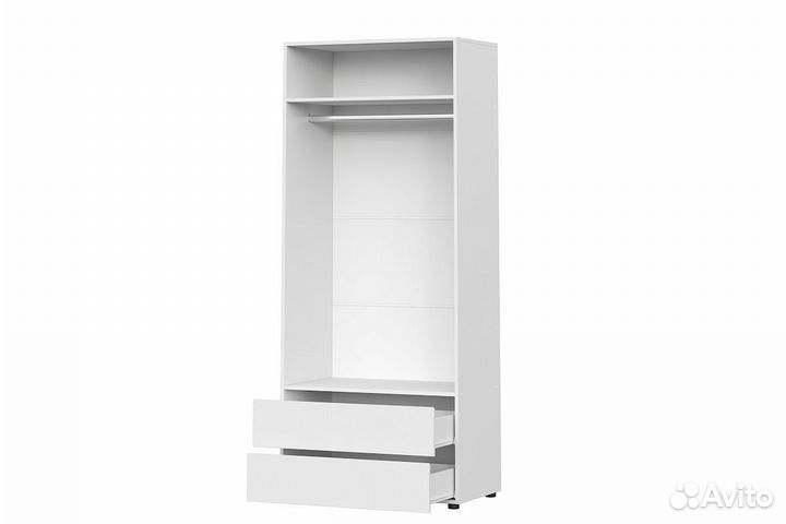 Шкаф двухстворчатый с двумя ящиками IKEA 80х210х52