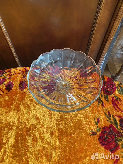 Ваза для фруктов на ножке СССР