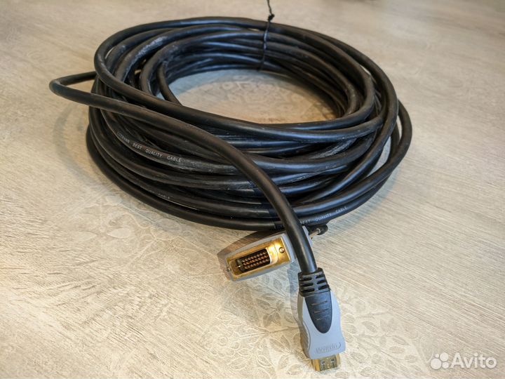 Кабель для компьютера DVI-hdmi 12м