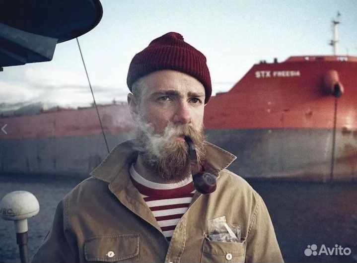 Шапка моряка, красная