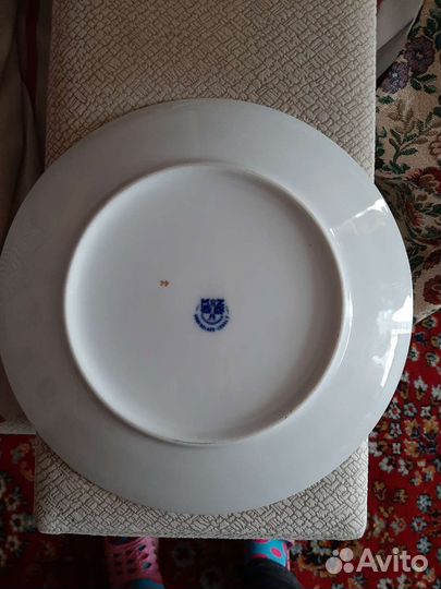 Тарелки кобальт Чехия