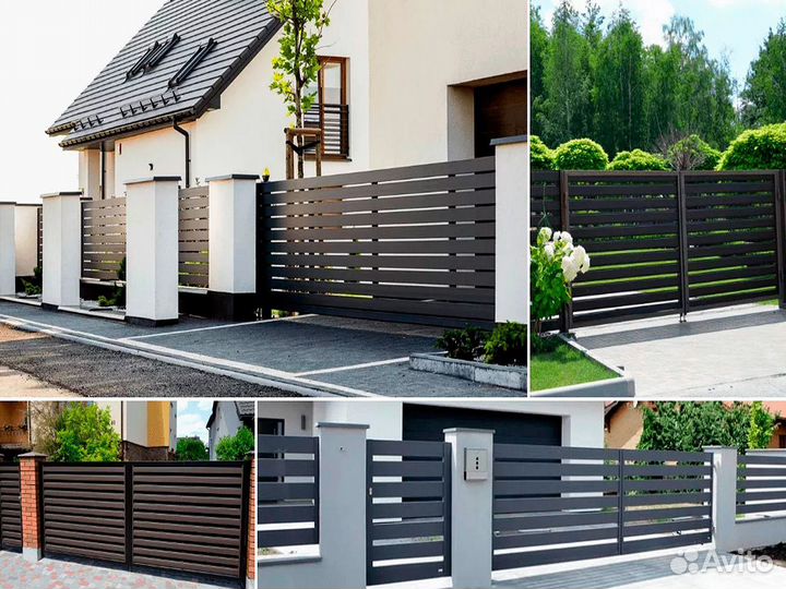 Металлический забор Ранчо 4D, жалюзи, штакетник