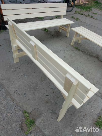 Скамейка из осины