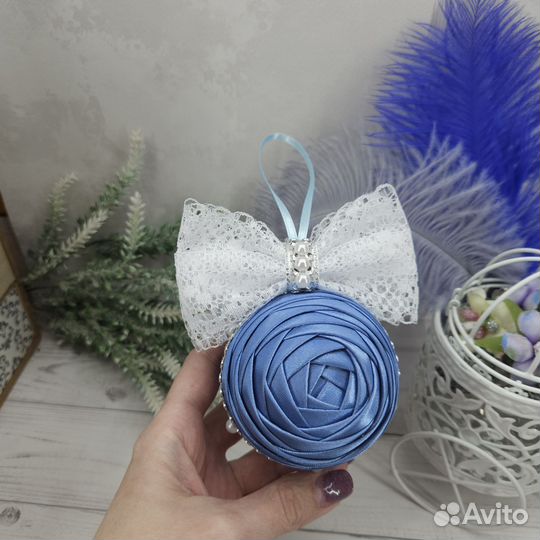 Шарики на ёлку ручной работы