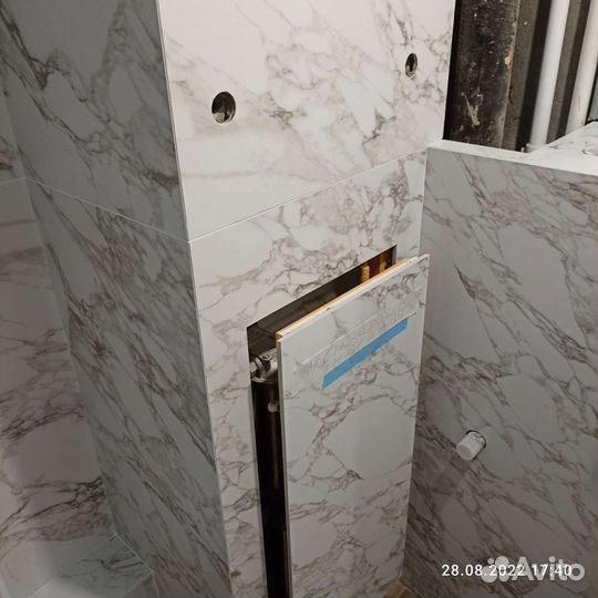 Нарезка плитки, керамогранита, запил 45 градусов