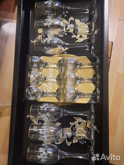 Бокалы фужеры рюмки