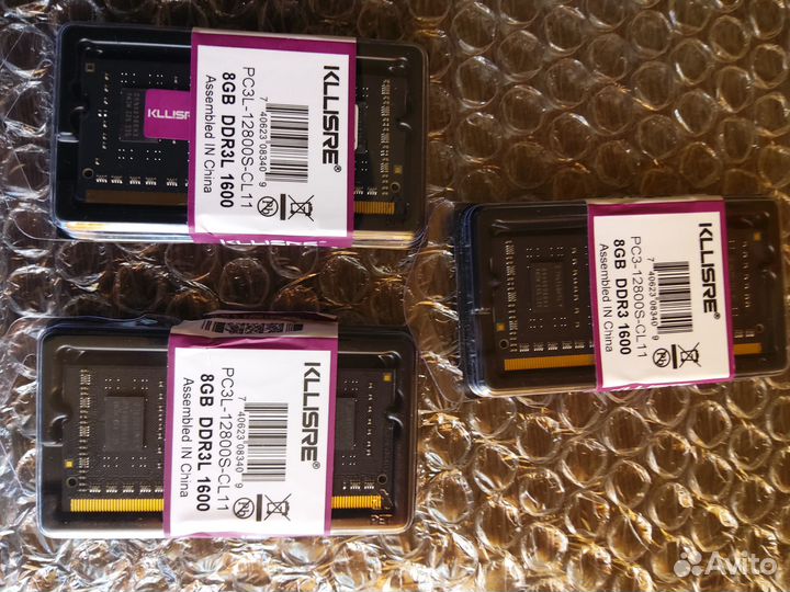 Оперативные Память Ноутбучные DDR3 8GB и DDR4 8GB