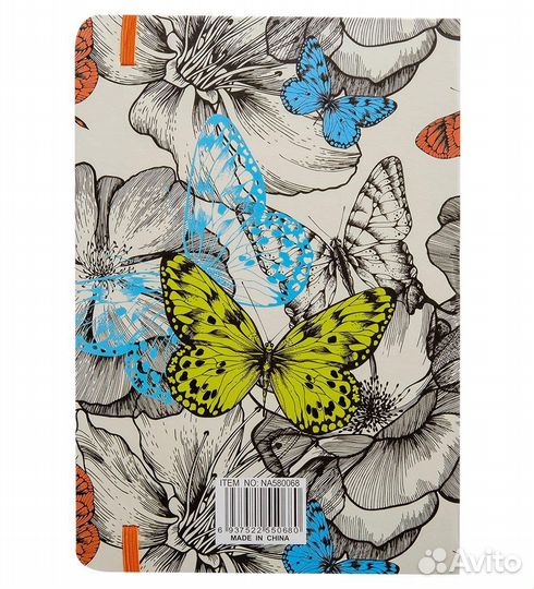 Блокнот бол. Тропические бабочки (твердая обложка) A2115435