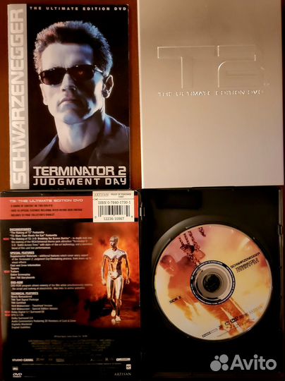 DVD диск лицензия Terminator 2/Commando/Aliens