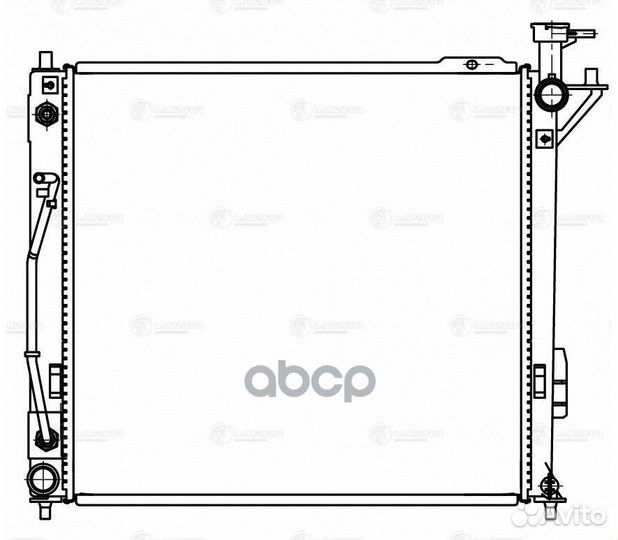 Luzar LRC08123 Радиатор охл. KIA Sorento LRC081