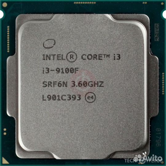Процессор Intel Core i3 9100F сокет 1151