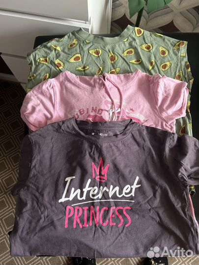 Вещи детские пакетом 128-146