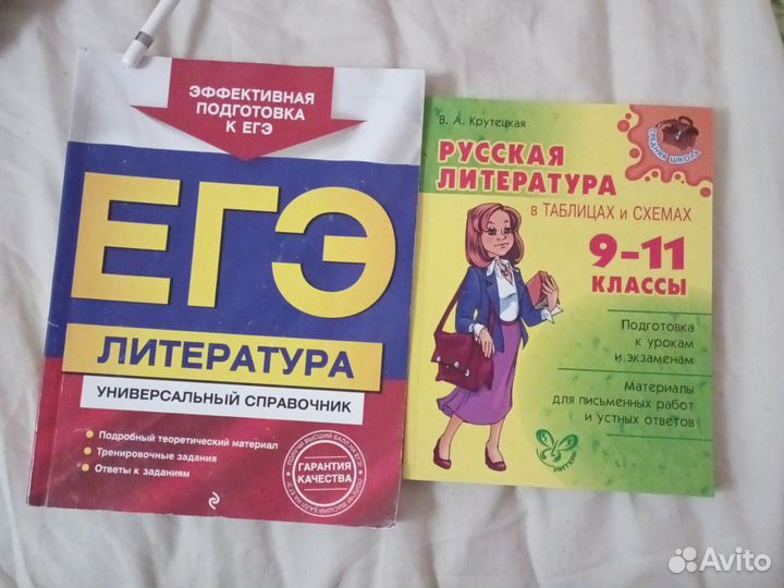 Егэ литература справочник