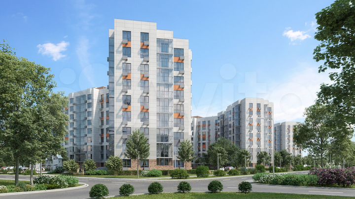 2-к. квартира, 52,3 м², 1/9 эт.