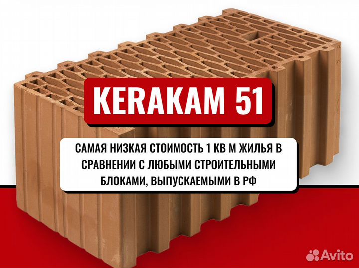 Керамический блок керакам 51