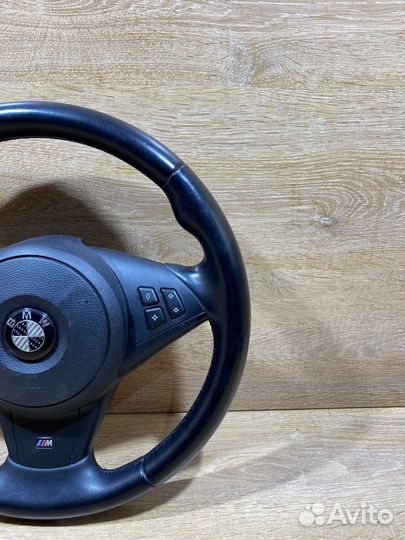 Руль кожаный BMW 5 E60, E61 M-tech Арт. 120339