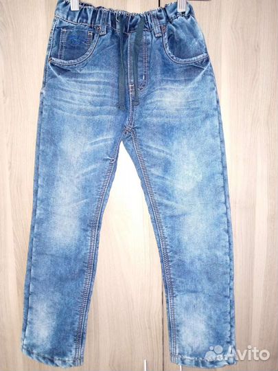 Джинсы утепленные р.128 для мальчика