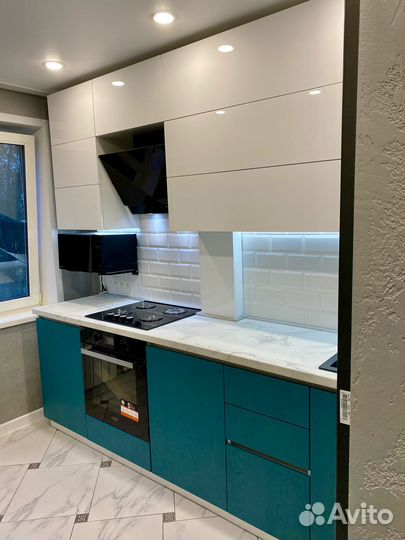 Прямая кухня на заказ. Фабрика в Новосибирске