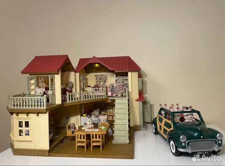 Sylvanian Families 2 дома и машина