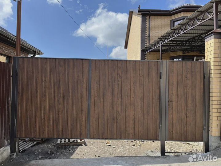 Откатные ворота Ворота металлические