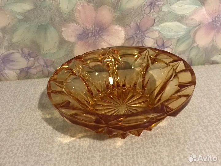 Вазочка для варенья, ягод с розетками. Винтаж СССР