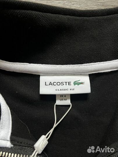 Lacoste Half-zip черная оригинал