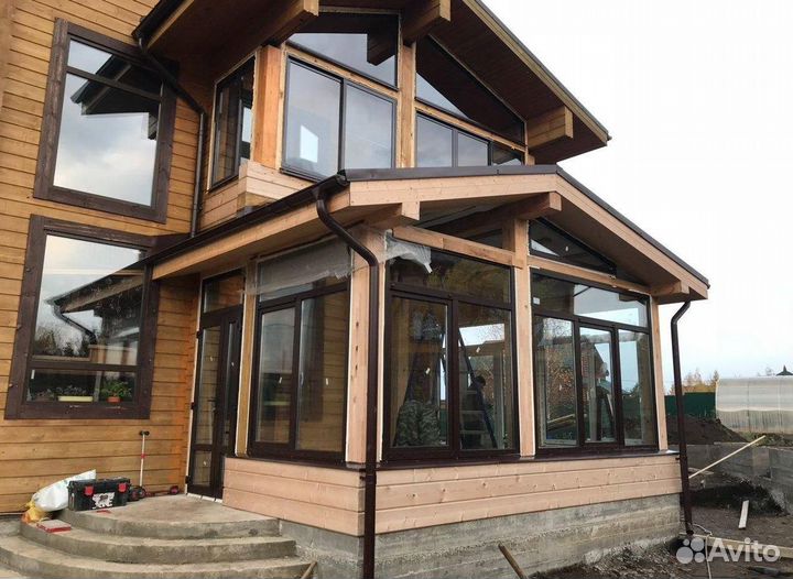 Остекление беседки теплое