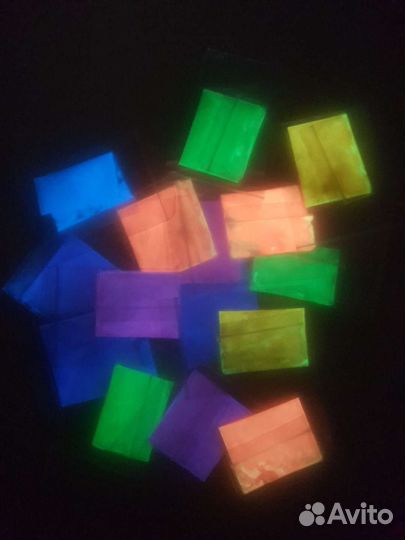 Флуоресцентный светящийся порошок для ногтей