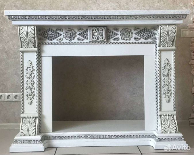 Камин из мдф, под очаг (б/у)