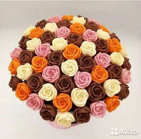 Цветы шоколадные
