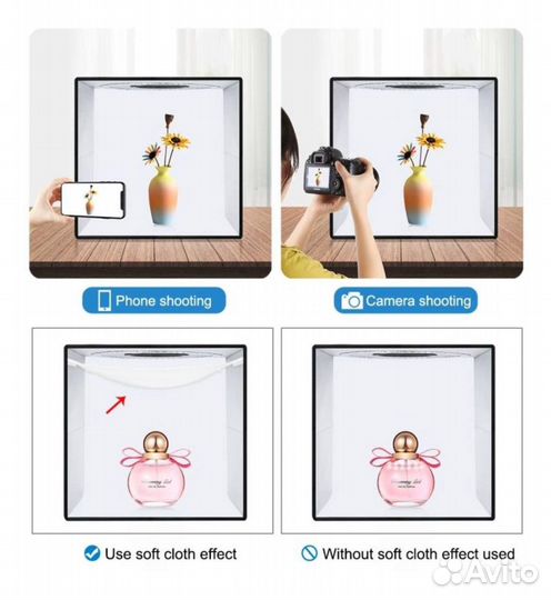 Фотобокс для предметной съемки puluz 40х40