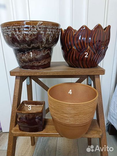 Цветочные горшки керамика