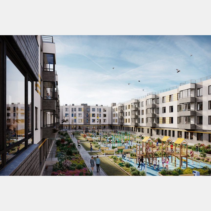 1-к. квартира, 43,1 м², 2/4 эт.