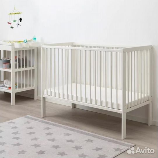 Детская кровать Икеа с матрасом Орматек