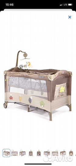 Детская кровать манеж