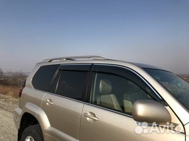 Land Cruiser Prado 120 Ветровики с хромом N8ZY8