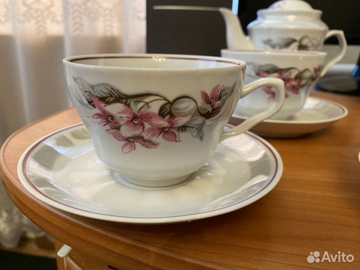 Чaйный сеpвиз СССР Баpановка на 6 персон