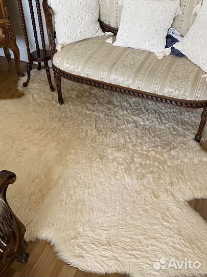 Ковер-шкура овечья натуральная