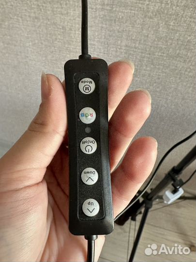 Кольцевая лампа со штативом rgb