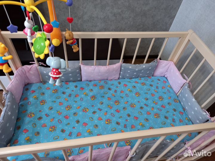 Бортики в детскую кроватку бу