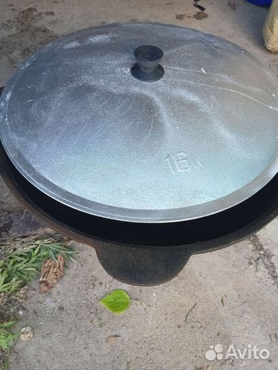 Казан чугунный узбекский на 16лит