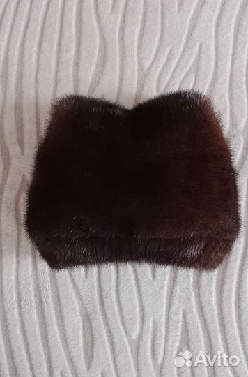 Шапка из меха норки 59-60 размер